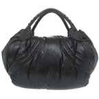 Fendi Mont Cles Spy Bag Nylon Leather Black Handbag — view 2