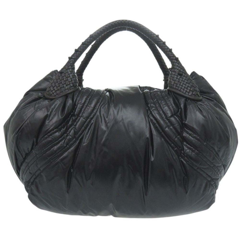 Fendi Mont Cles Spy Bag Nylon Leather Black Handbag — view 2