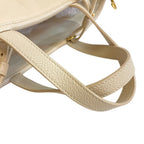 Celine 2-Way Tote Hand Small Fold Cover Shoulder Bag Beige — view 6