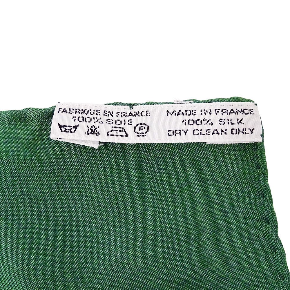 Hermes Scarf Carre 90 le Tarot Card Silk Green Multicolor Large — view 6