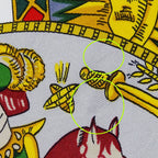 Hermes Scarf Carre 90 le Tarot Card Silk Green Multicolor Large — view 9