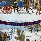 Hermes Scarf Carre 90 Lhiver en Poste Winter Mail Silk Red — view 7