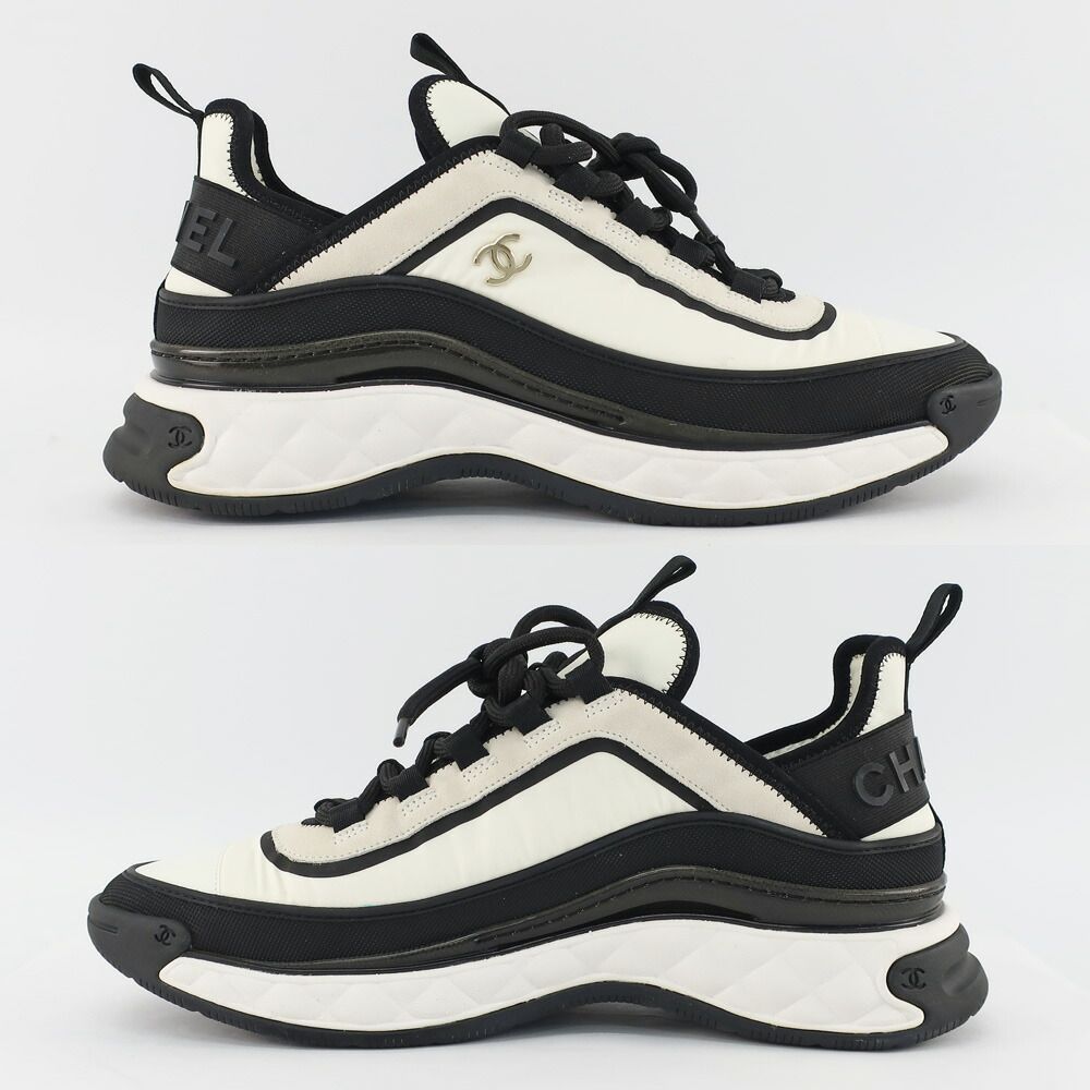 Chanel Sneakers 43 White Black Coco — view 3