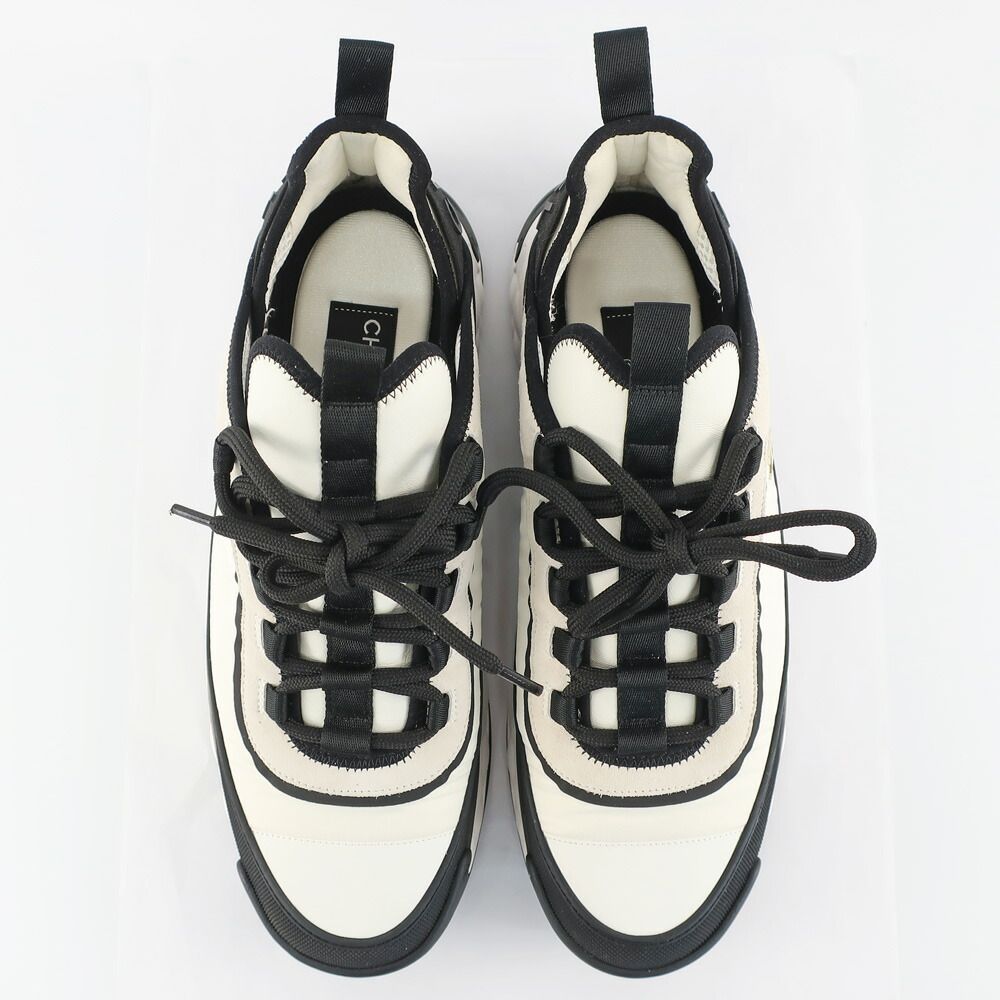 Chanel Sneakers 43 White Black Coco — view 6