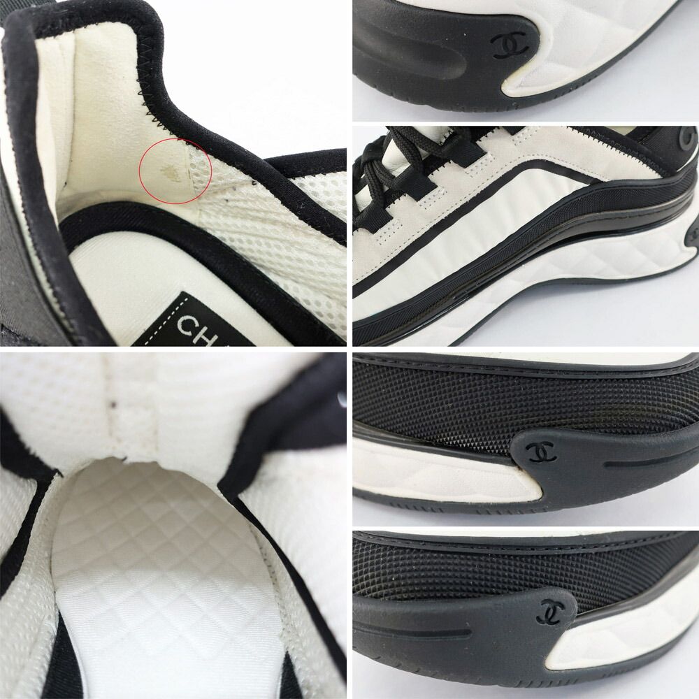 Chanel Sneakers 43 White Black Coco — view 9