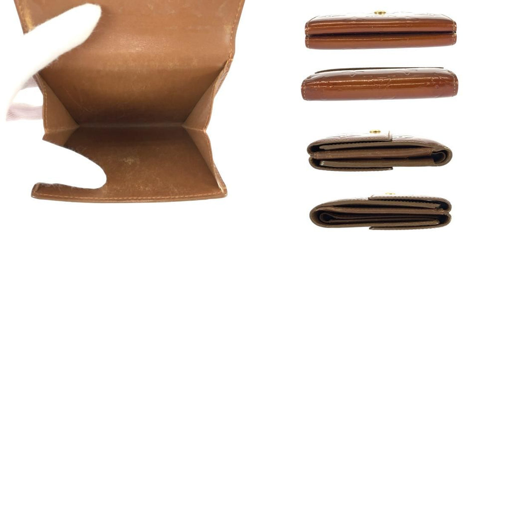Louis Vuitton Monogram Vernis Porte Monet Billets Cult Cles Bronze Brown Enamel — view 9