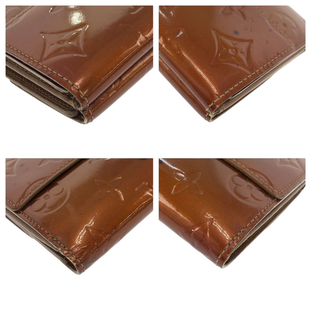 Louis Vuitton Monogram Vernis Porte Monet Billets Cult Cles Bronze Brown Enamel — view 4