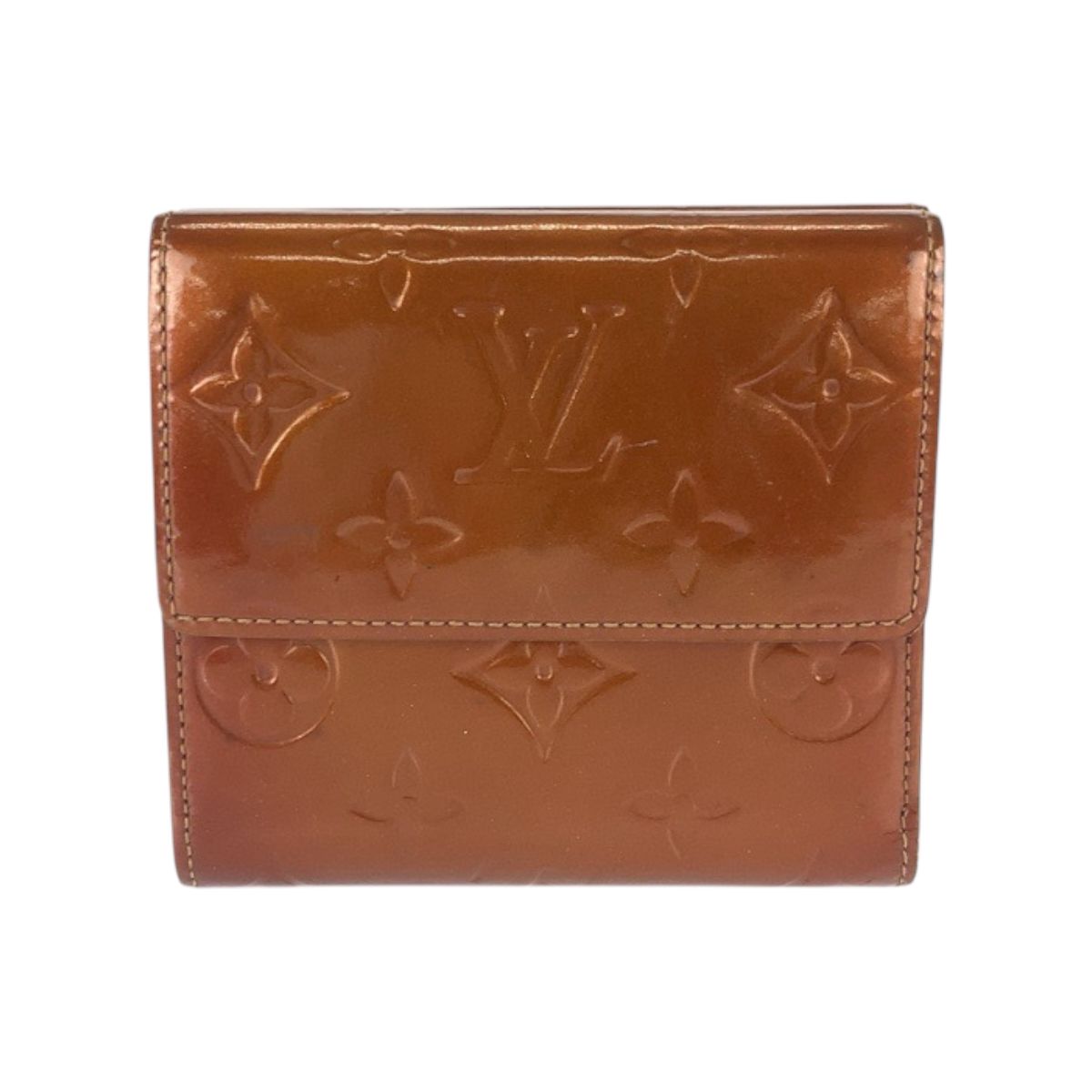 Louis Vuitton Monogram Vernis Porte Monet Billets Cult Cles Bronze Brown Enamel — view 2