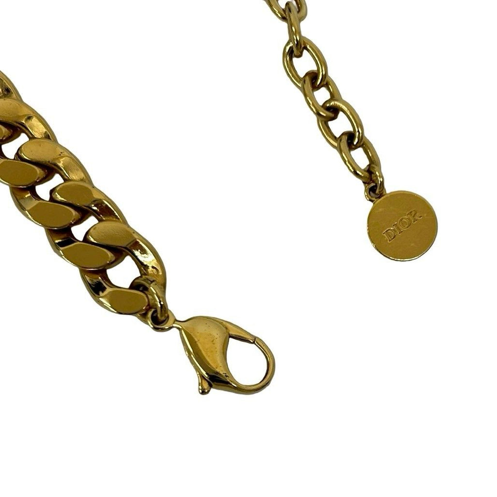 Dior Christian Dances Etoile Bracelet CD Logo Chain Gold — view 3