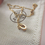 Hermes Pop Mini Metal New Gold Necklace — view 4