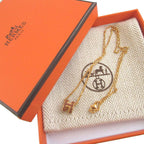 Hermes Pop Mini Metal New Gold Necklace — view 2