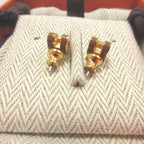 Hermes Pop Mini Metal New Gold Earrings — view 3