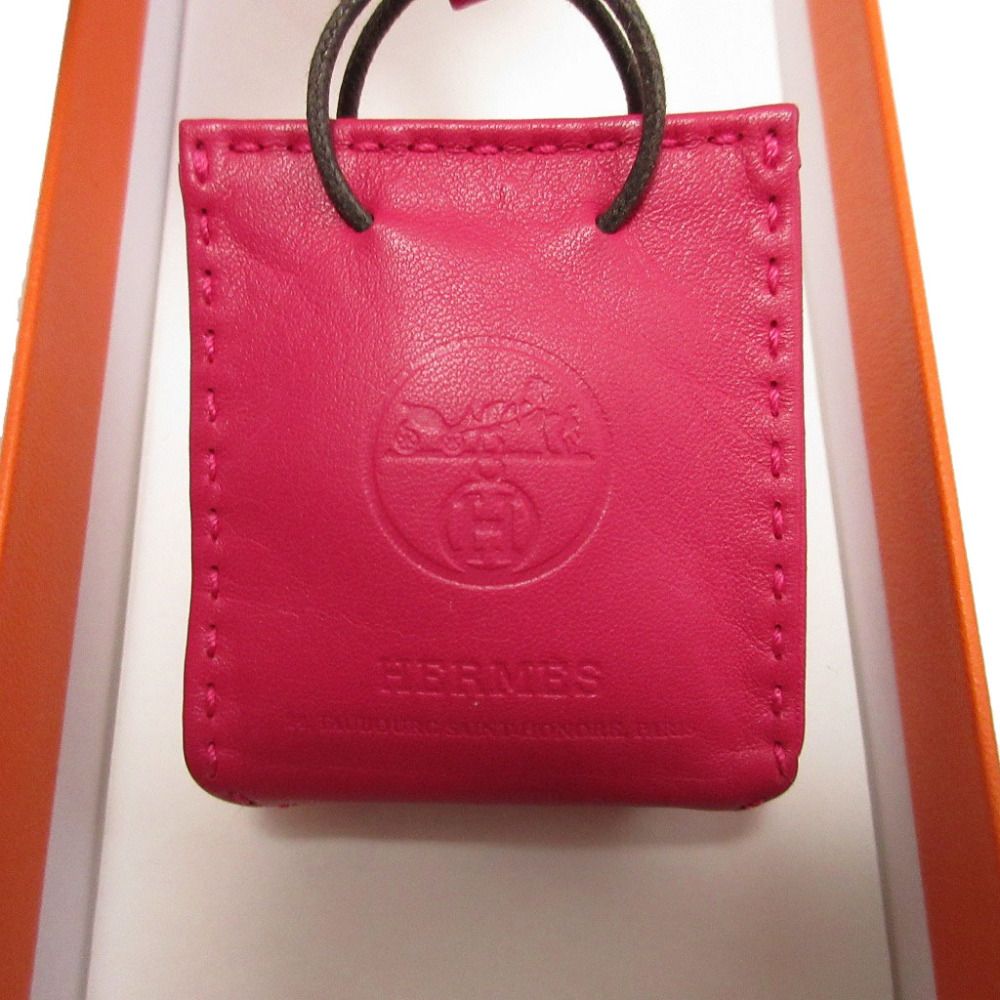 Hermes Sac Orange Any Milo Rose Mexico Key Holder Bag — view 6