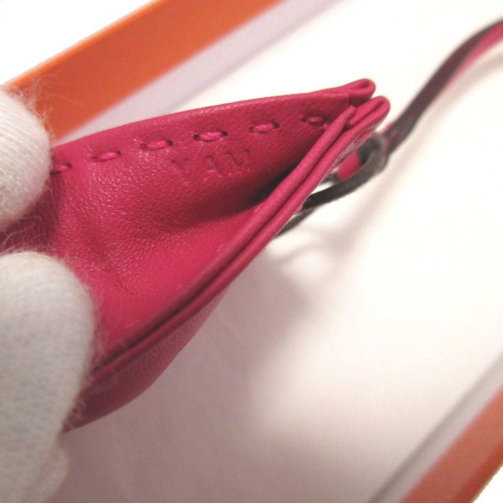 Hermes Sac Orange Any Milo Rose Mexico Key Holder Bag — view 4