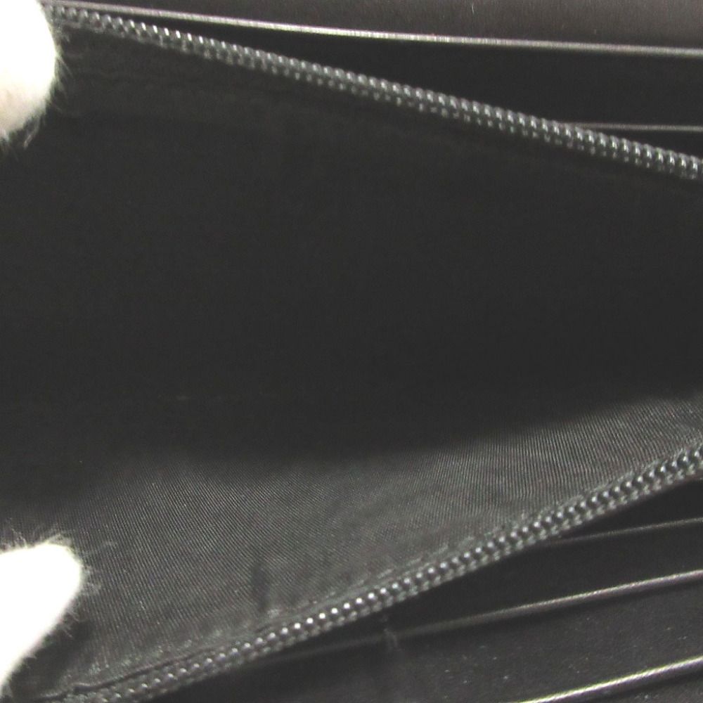 Gucci Soft Stirrup Suede Leather Black Bifold Long Wallet — view 6