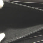 Gucci Soft Stirrup Suede Leather Black Bifold Long Wallet — view 6