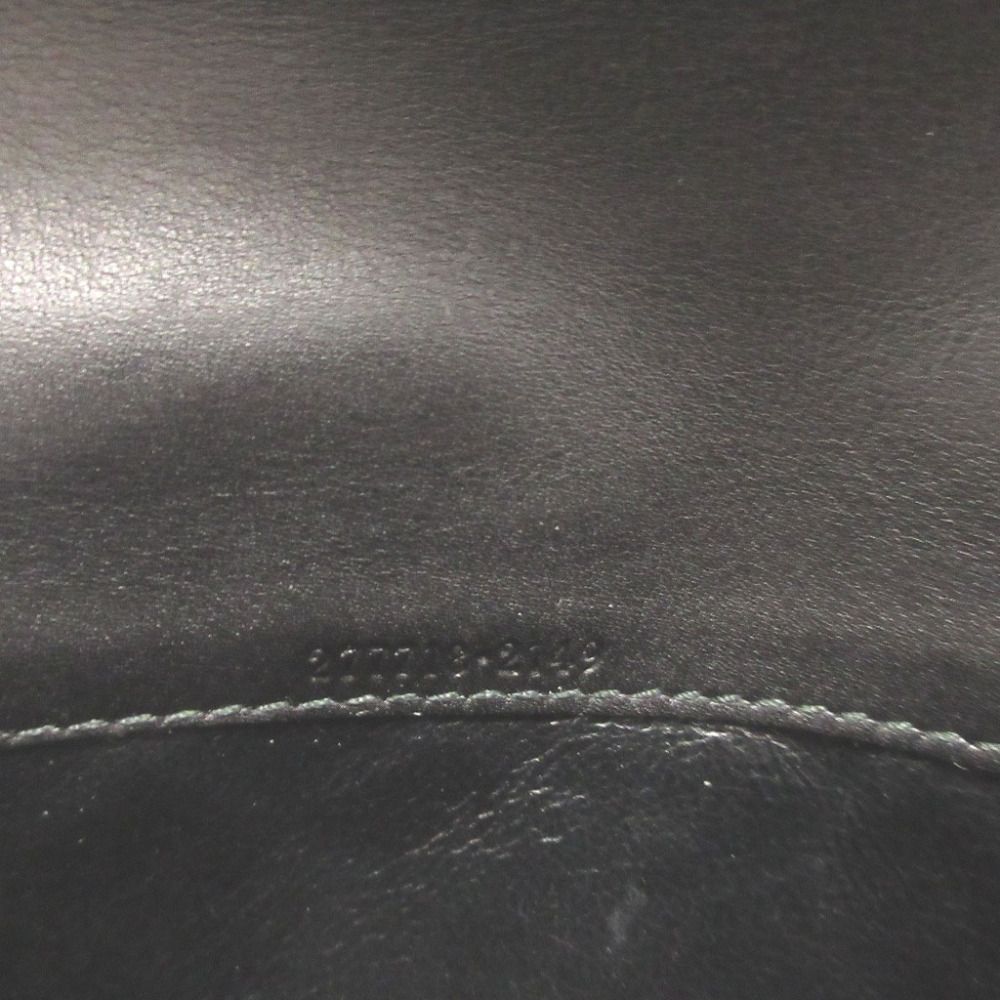 Gucci Soft Stirrup Suede Leather Black Bifold Long Wallet — view 7