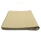 Fendi Case Gray Beige Document Zip Around Leather — view 8