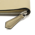 Fendi Case Gray Beige Document Zip Around Leather — view 9