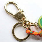 Gucci Key Chain Holder Strap Charm Green Orange Gold — view 5