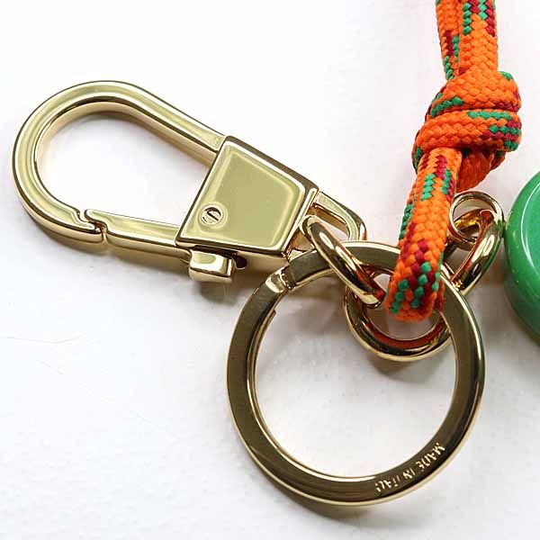 Gucci Key Chain Holder Strap Charm Green Orange Gold — view 6