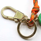 Gucci Key Chain Holder Strap Charm Green Orange Gold — view 6