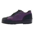 Chanel CC Logo Bicolor Low Cut Sneakers 36 Purple Black — view 2