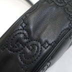 Gucci GG Matelasse Mini Shoulder Bag Leather Black Gold — view 8