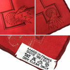 Hermes Silk Scarf Carre Horsewear Red Pocket Chief — view 3