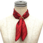 Hermes Silk Scarf Carre Horsewear Red Pocket Chief — view 2
