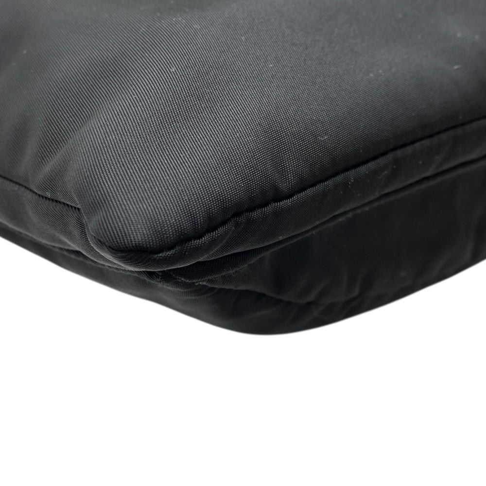 Prada Clutch Pouch Multi Case Triangle Logo Nylon Black — view 4