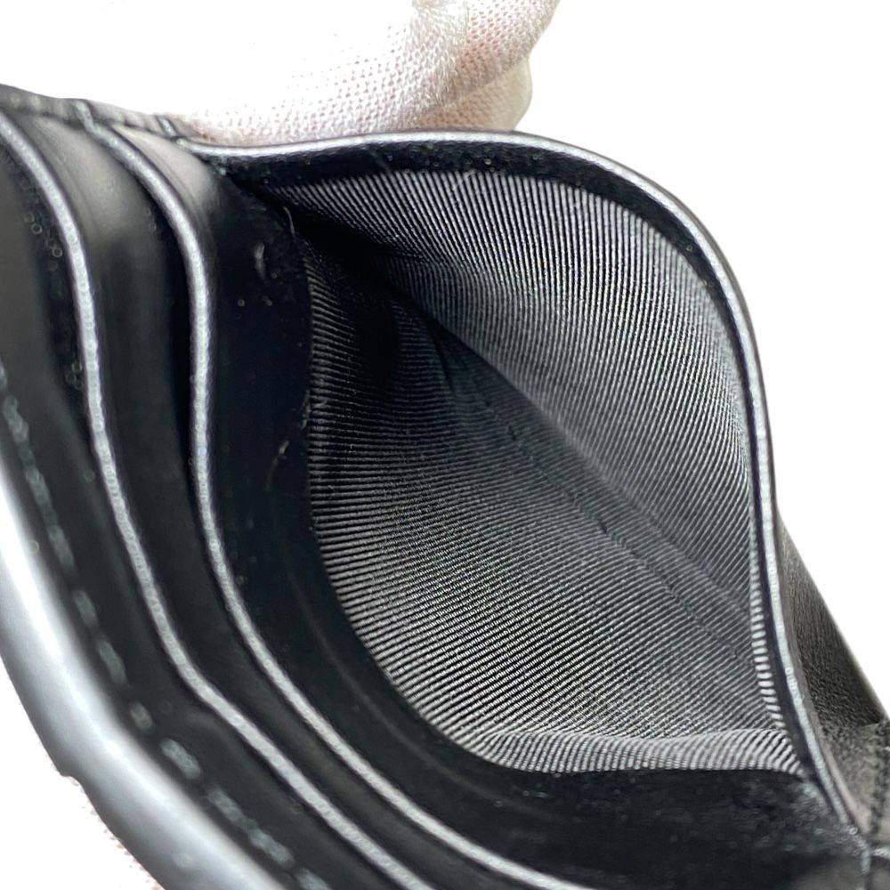 Bottega Veneta Cassette Card Case Leather Black — view 6