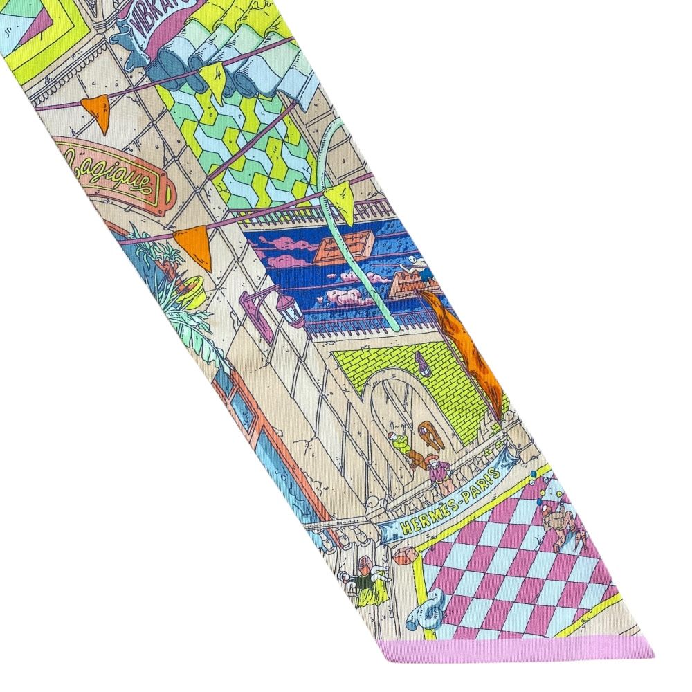 Hermes Scarf Maxi Twill Grand Prix of Faubourg Ugo Gatto Ni — view 2