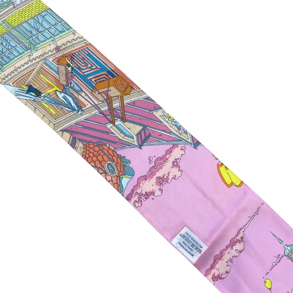 Hermes Scarf Maxi Twill Grand Prix of Faubourg Ugo Gatto Ni — view 7