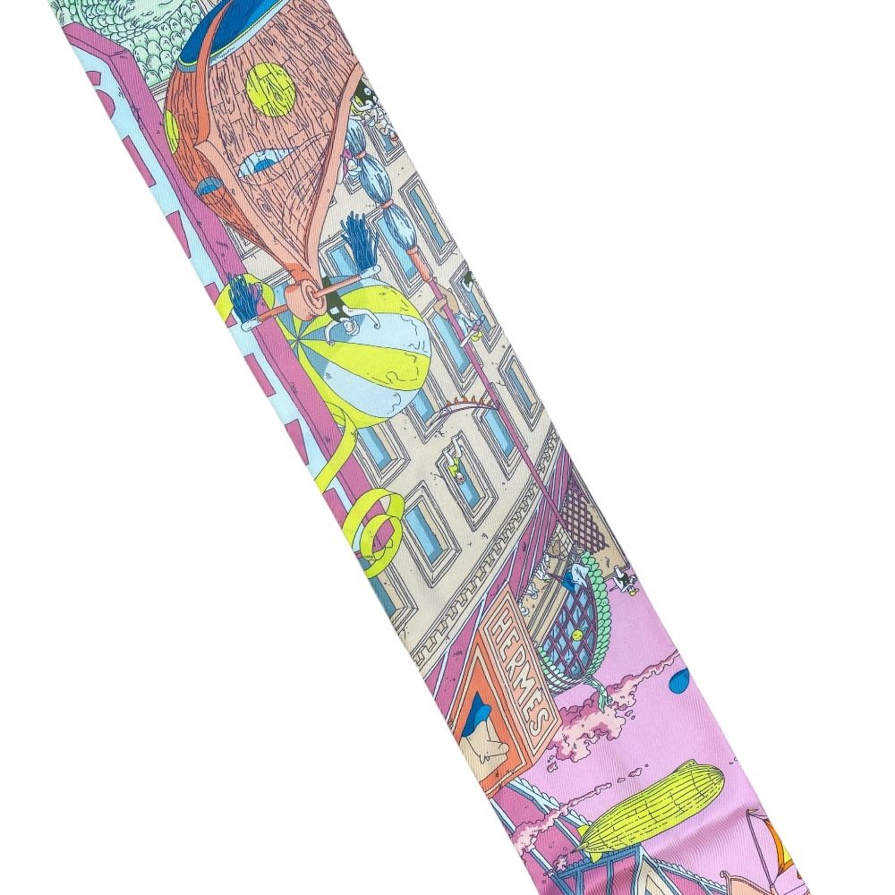 Hermes Scarf Maxi Twill Grand Prix of Faubourg Ugo Gatto Ni — view 4
