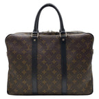 Louis Vuitton Monogram Macassar Porte Documents Voyage Business Briefcase — view 2