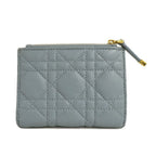 Dior Caro Dahlia Wallet Cannage Cloud Blue Calfskin Light — view 2