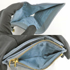 Dior Caro Dahlia Wallet Cannage Cloud Blue Calfskin Light — view 6