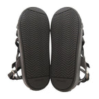 Prada 37 Leather Black Sandals Mesh — view 5