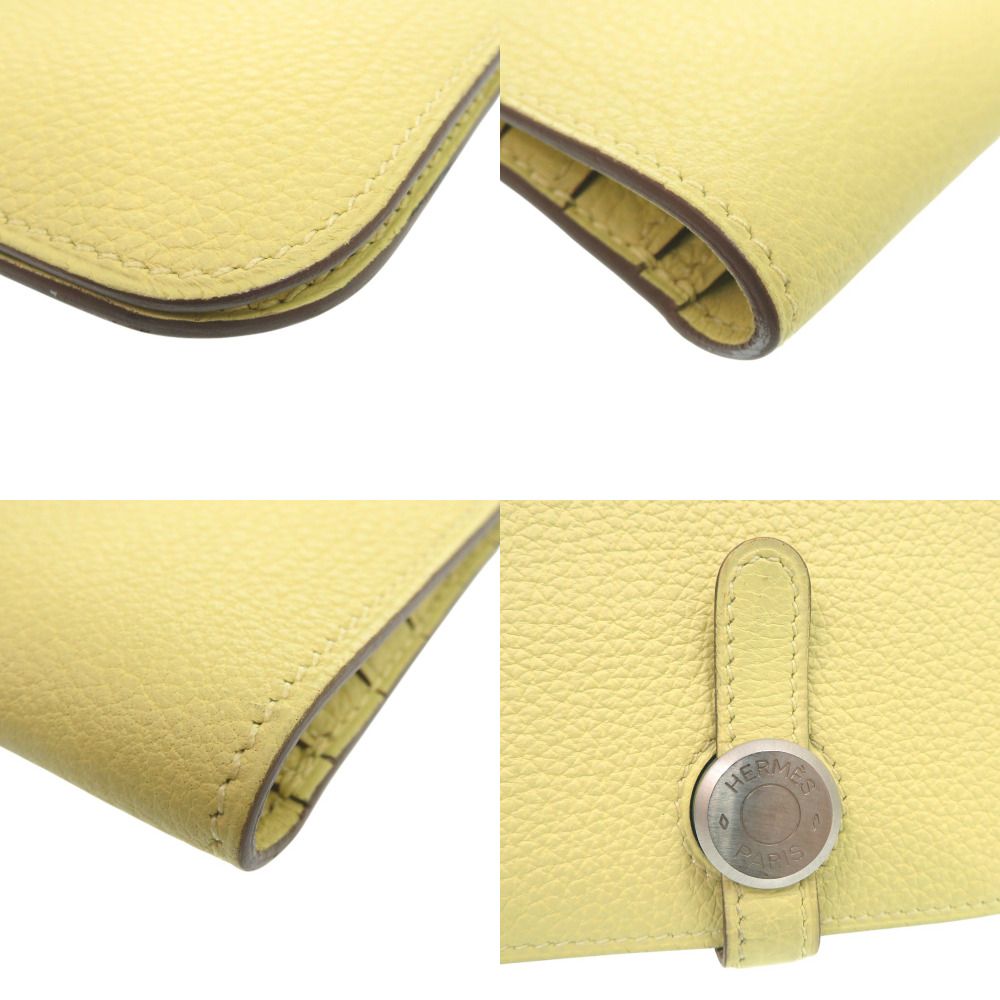 Hermes Dogon Long Wallet Togo Jaune Poussin — view 8