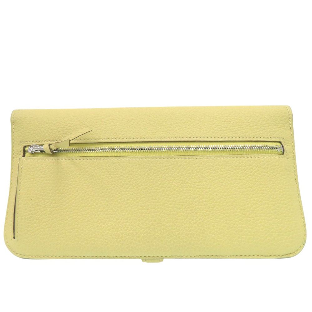 Hermes Dogon Long Wallet Togo Jaune Poussin — view 2