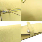 Hermes Dogon Long Wallet Togo Jaune Poussin — view 9