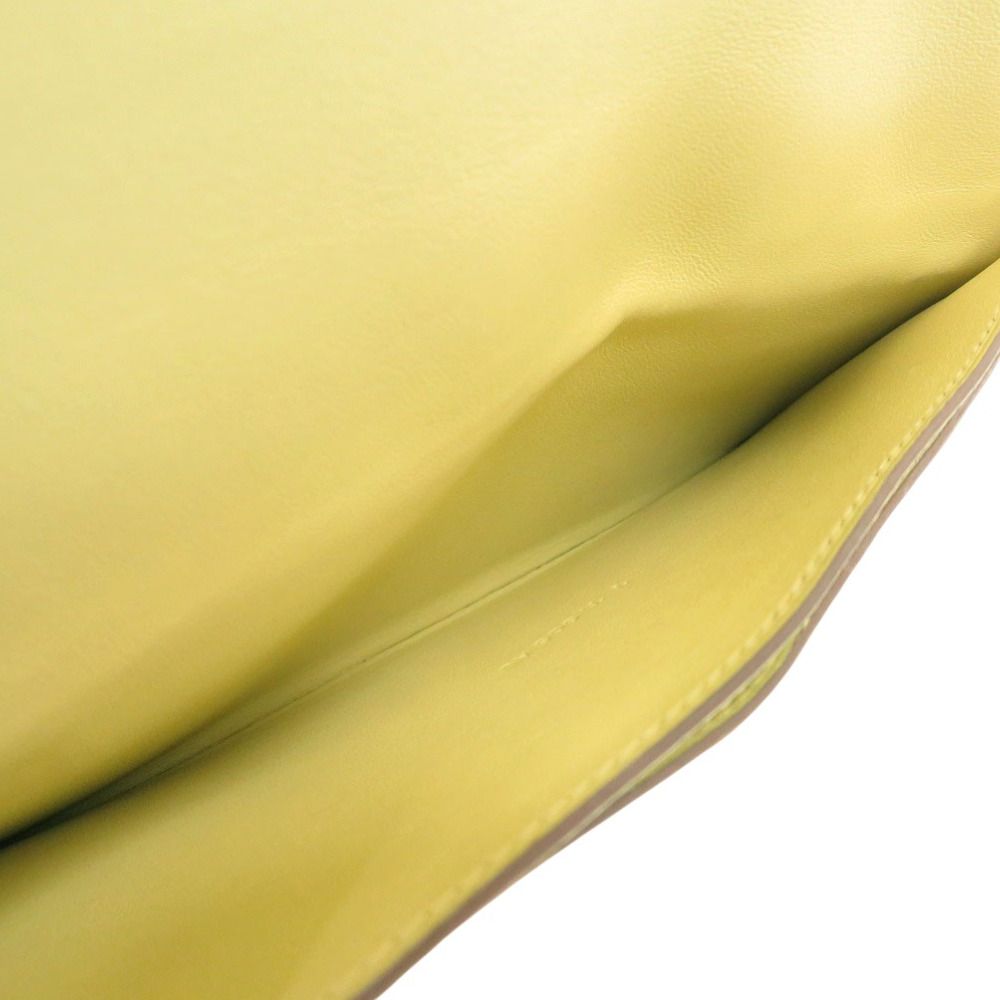 Hermes Dogon Long Wallet Togo Jaune Poussin — view 4