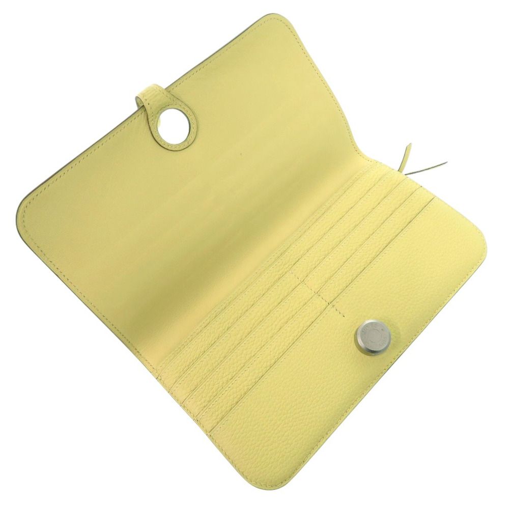 Hermes Dogon Long Wallet Togo Jaune Poussin — view 3
