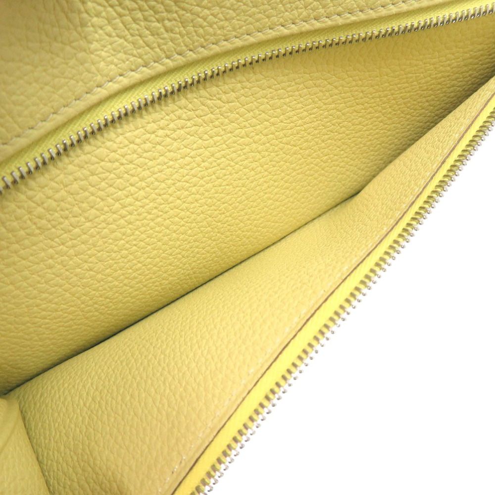 Hermes Dogon Long Wallet Togo Jaune Poussin — view 6