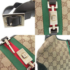 Gucci Jack Line Shoulder Bag 001 GG Canvas Leather Beige — view 9