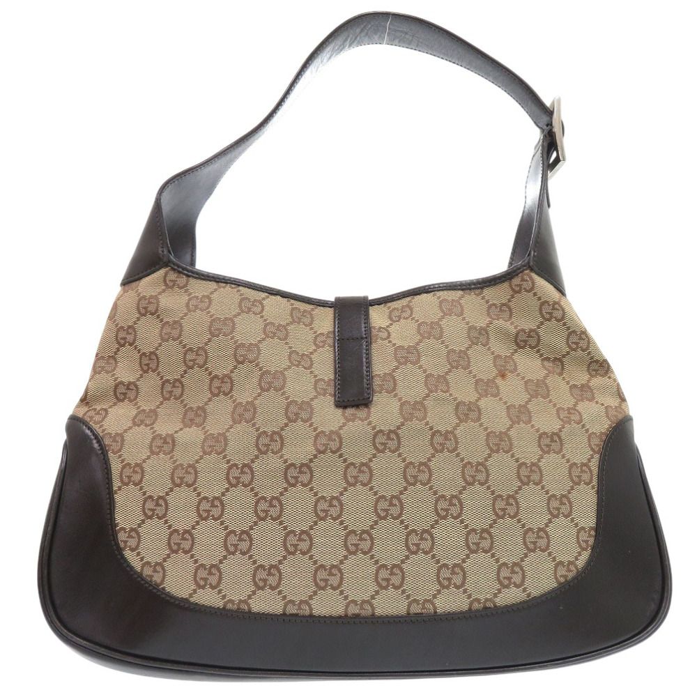 Gucci Jack Line Shoulder Bag 001 GG Canvas Leather Beige — view 2