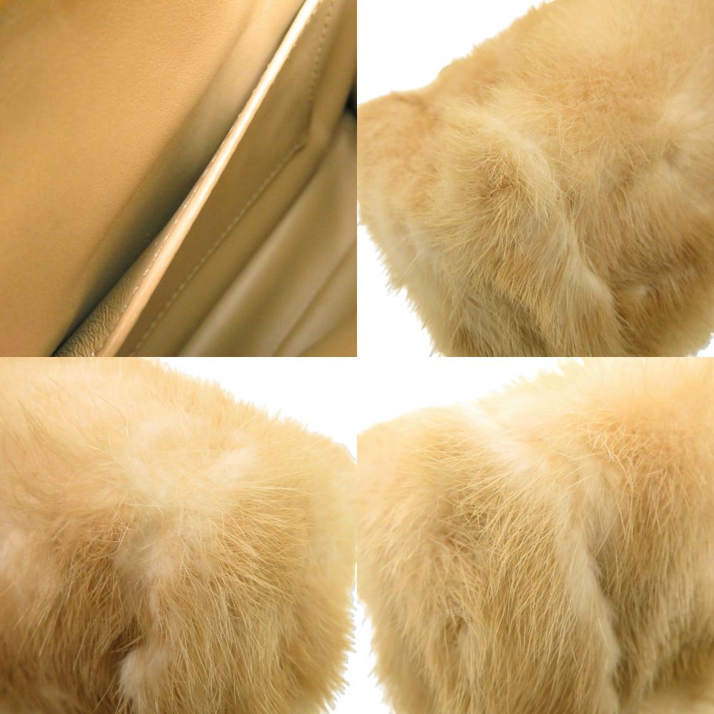 Fendi Peekaboo Mini 2-Way Handbag Mink Leather Beige — view 7