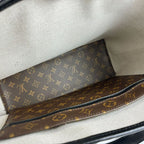 Louis Vuitton Shoulder Bag Monogram Macassar Weekend Tote PM — view 5