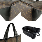 Louis Vuitton Shoulder Bag Monogram Macassar Weekend Tote PM — view 9